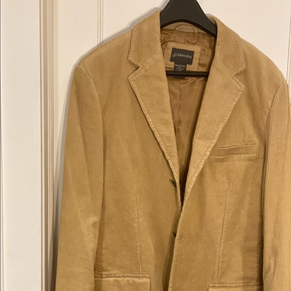 St John’s Bay Cotton/Corduroy Blazer Tan Men’s